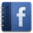 Facebook Leather Icon 48x48 png